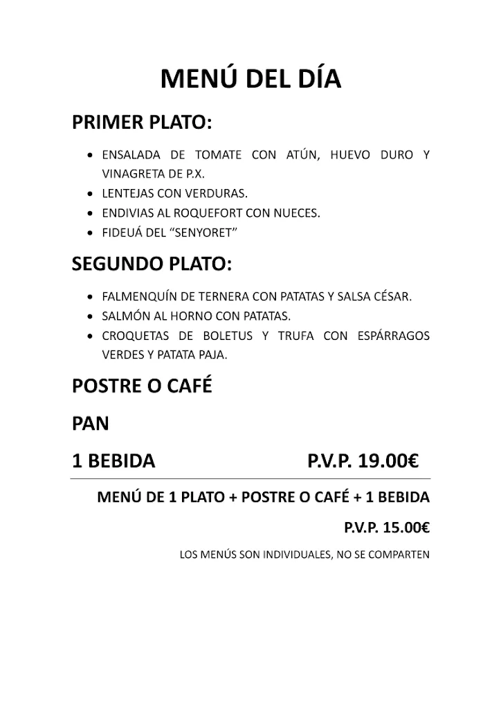 Menu_Café restaurant Ca José_Bétera_image_1