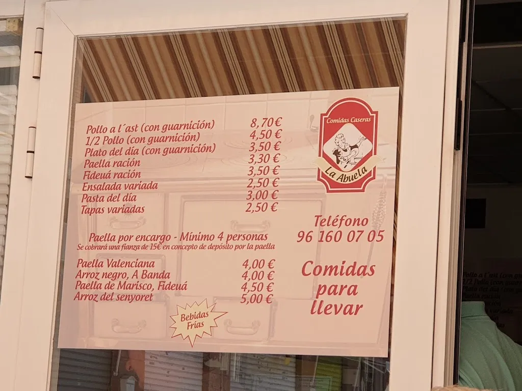 Menu_Menjars per a Emportar-se La Abuela Bétera_Bétera_image_1