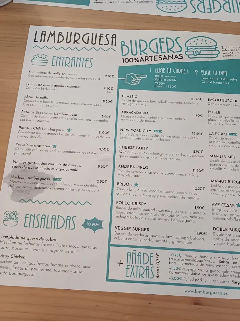 Menu_Lamburguesa Bétera_Bétera_image_3