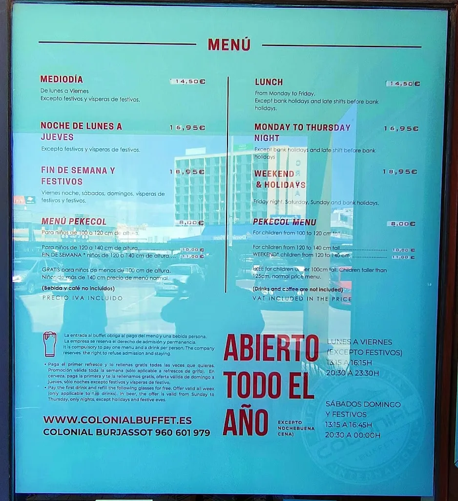 Menu_Colonial Buffet Burjassot_Burjassot_image_4