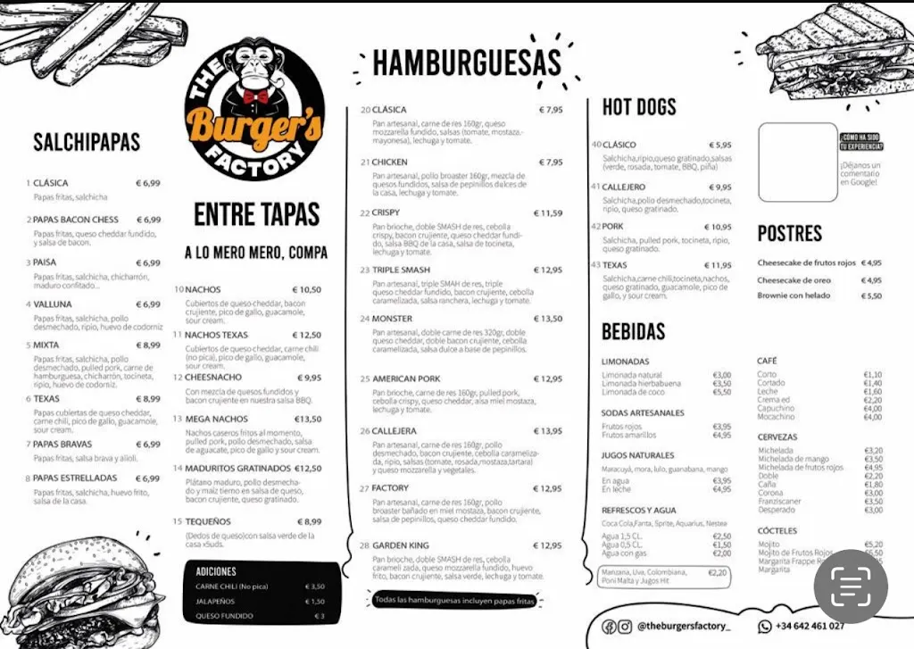Menu_The Burgers Factory_Burjassot_image_1