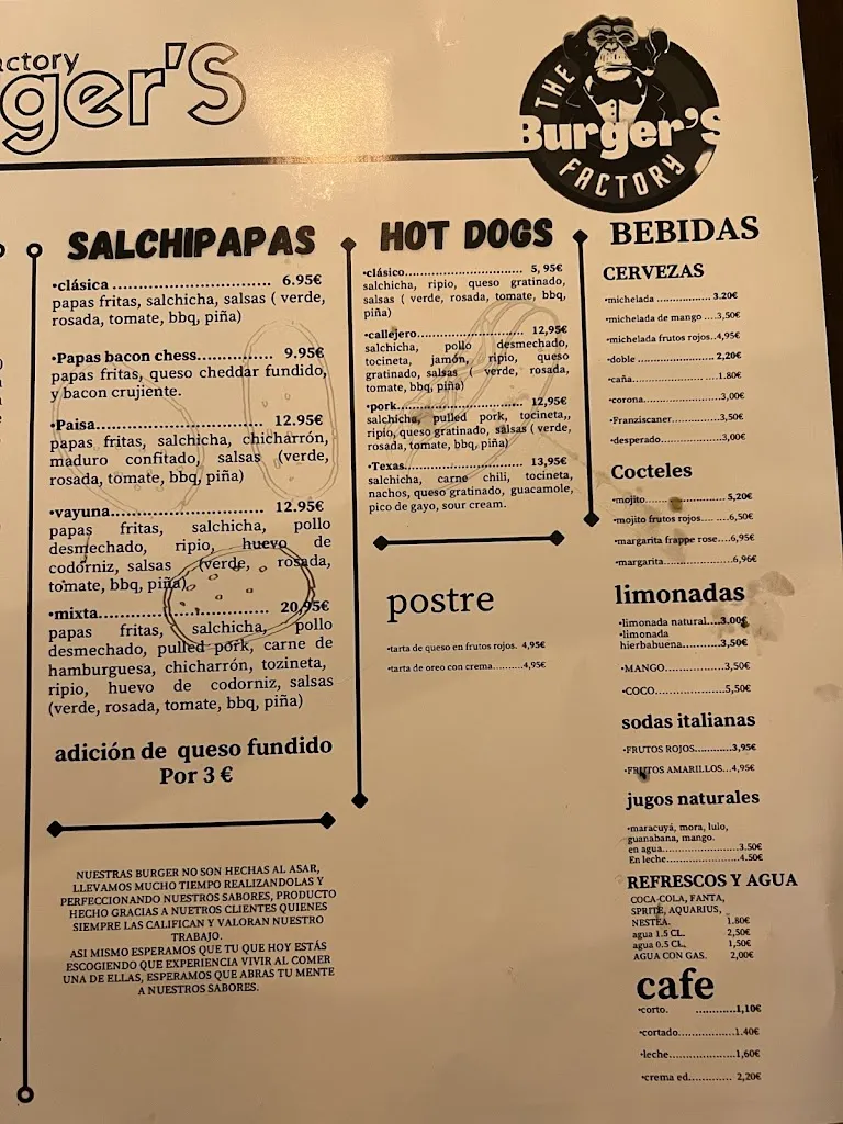 Menu_The Burgers Factory_Burjassot_image_4