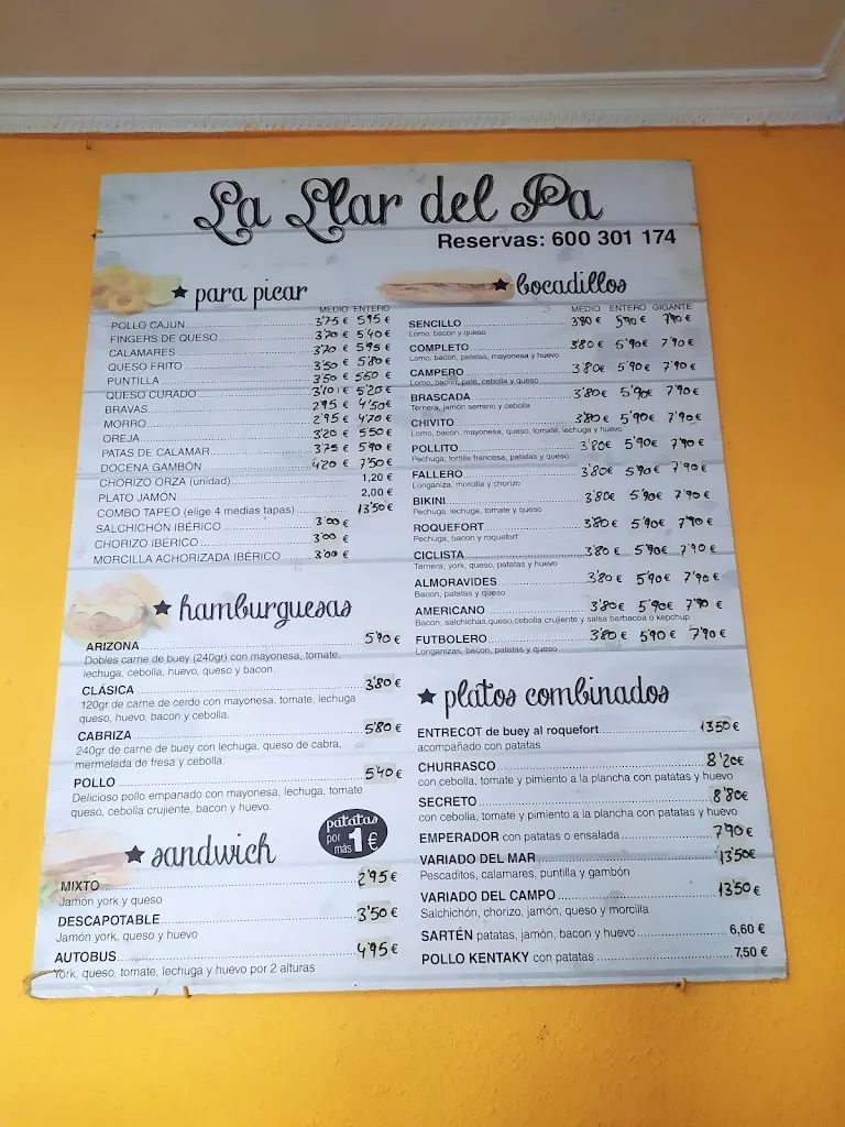 Menu_Restaurant La Llar del pá_Burjassot_image_1