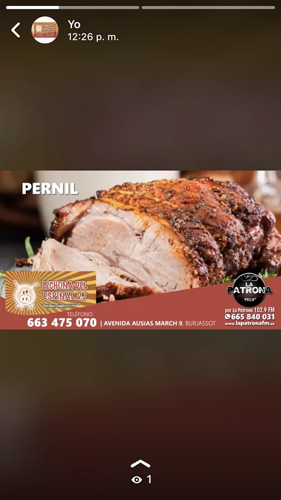 Menu_LECHONA DEL ESPINAL D.J. BAR RESTAURANTE_Burjassot_immagine_1