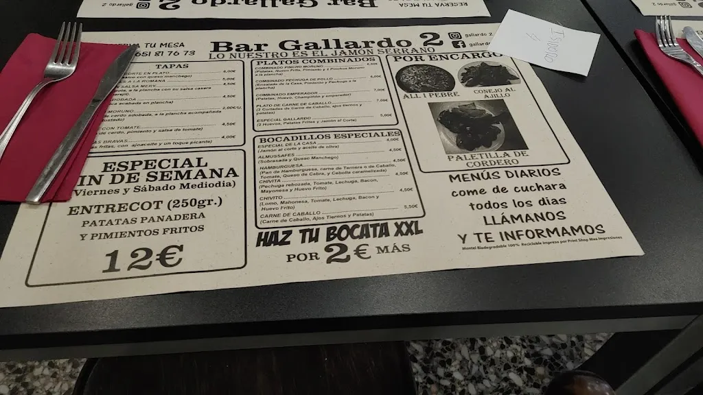 Menu_Bar restaurante Gallardo 2_Burjassot_image_2