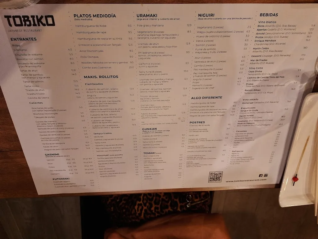 Menu_TOBIKO Japan Restaurante_Burriana_image_1
