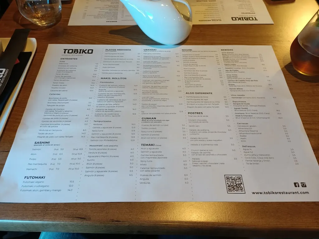 Menu_TOBIKO Japan Restaurante_Burriana_image_2