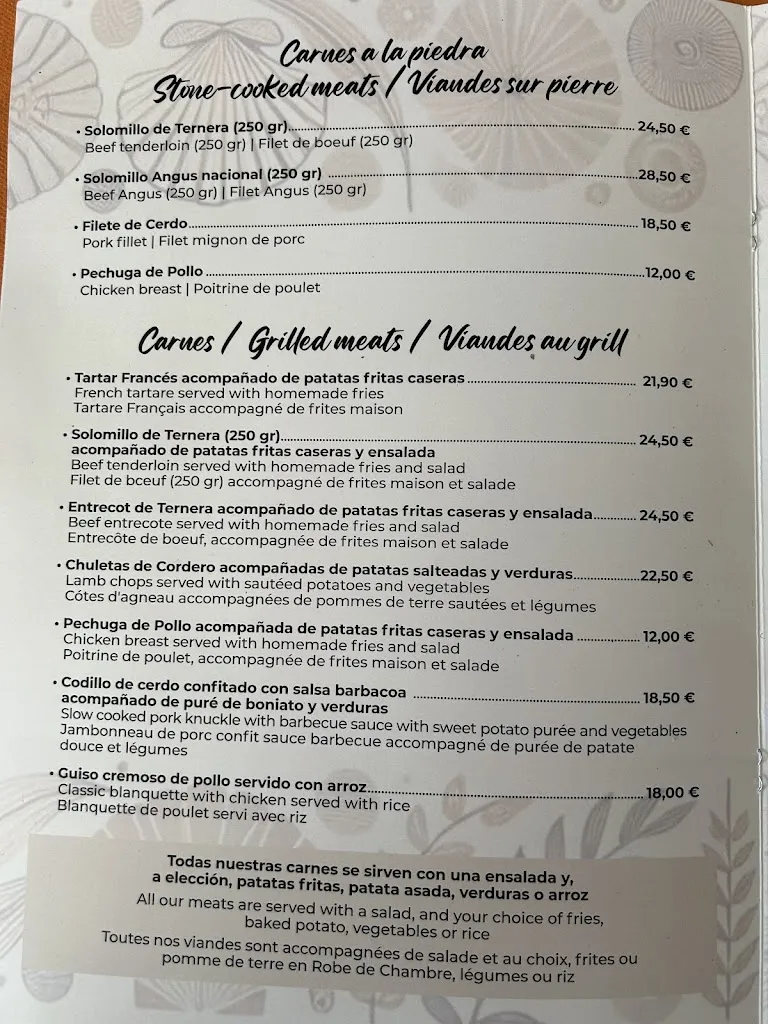 Menu_Bikini Burriana Beach 