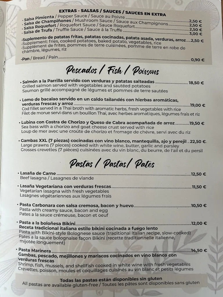 Menu_Bikini Burriana Beach 