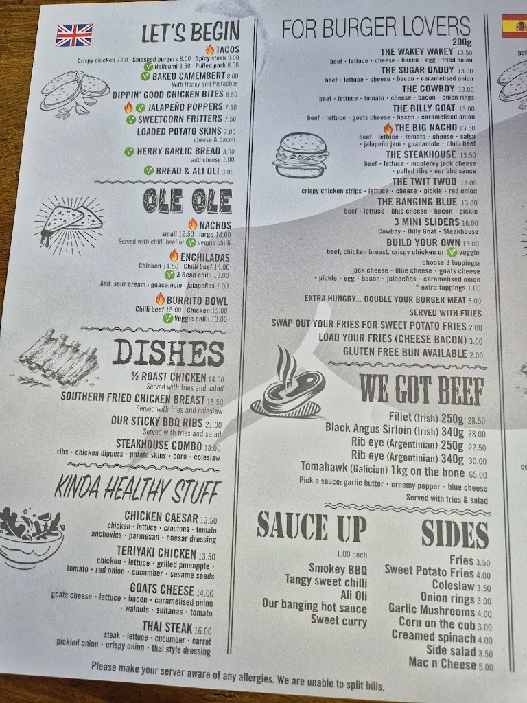 Menü_The Steakhouse at Burriana_Burriana_Bild_2