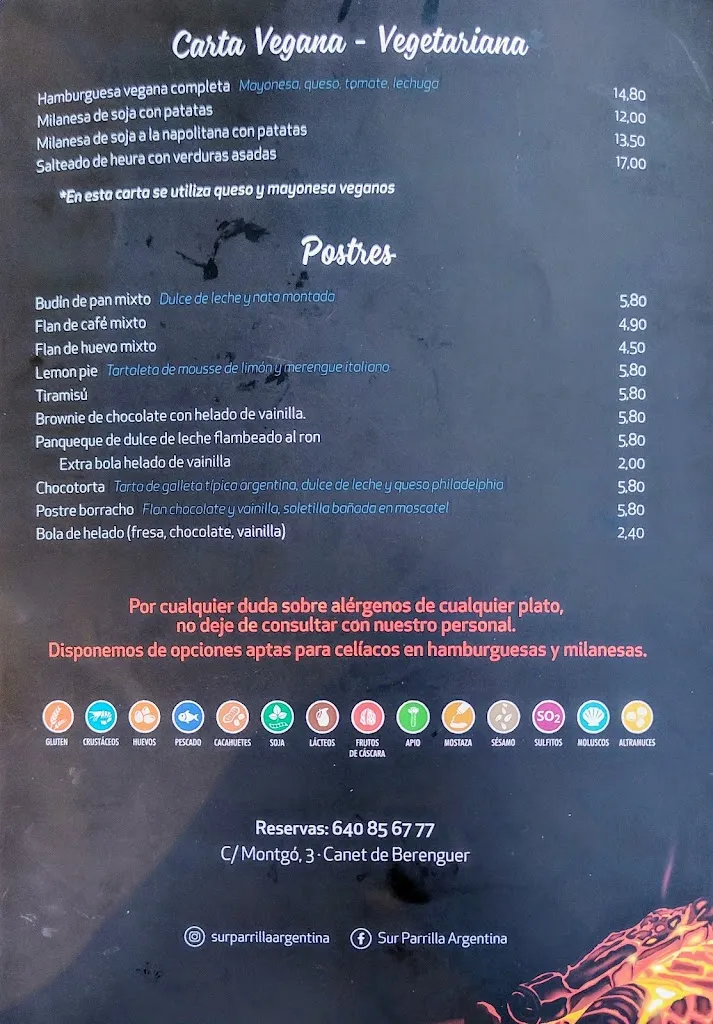 Menu_Sur Parrilla Argentina_Canet d'En Berenguer_image_4