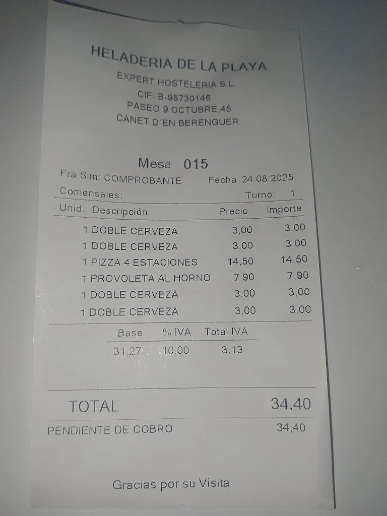 Eva_Pizzeria Tradicional Canet_Canet d'En Berenguer_review