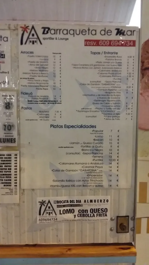 Menu_Restaurante/Arrocería Barraqueta de Mar/Barraca Beach_Canet d'En Berenguer_image_3