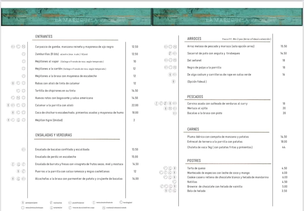 Menu_Restaurante La Maruquesa_Wamba_image_1