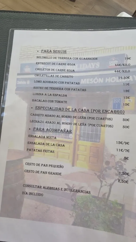 Menu_Restaurante Holidays_Wamba_image_2