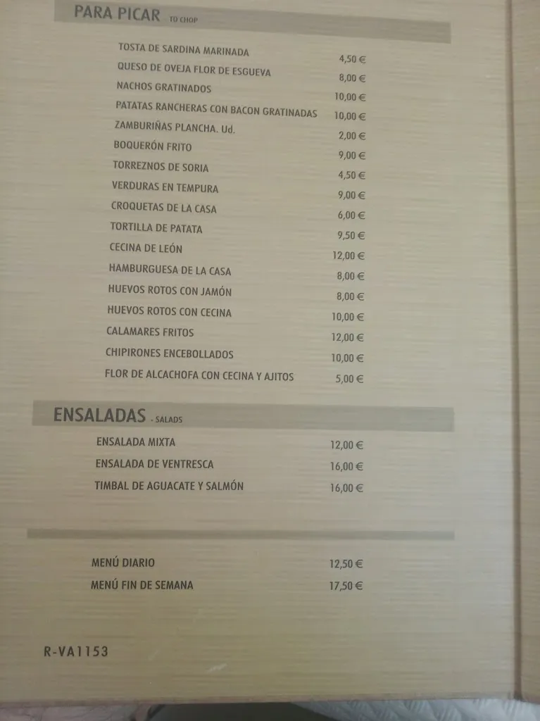 Menu_El Mirador de las Aceñas_Wamba_image_1