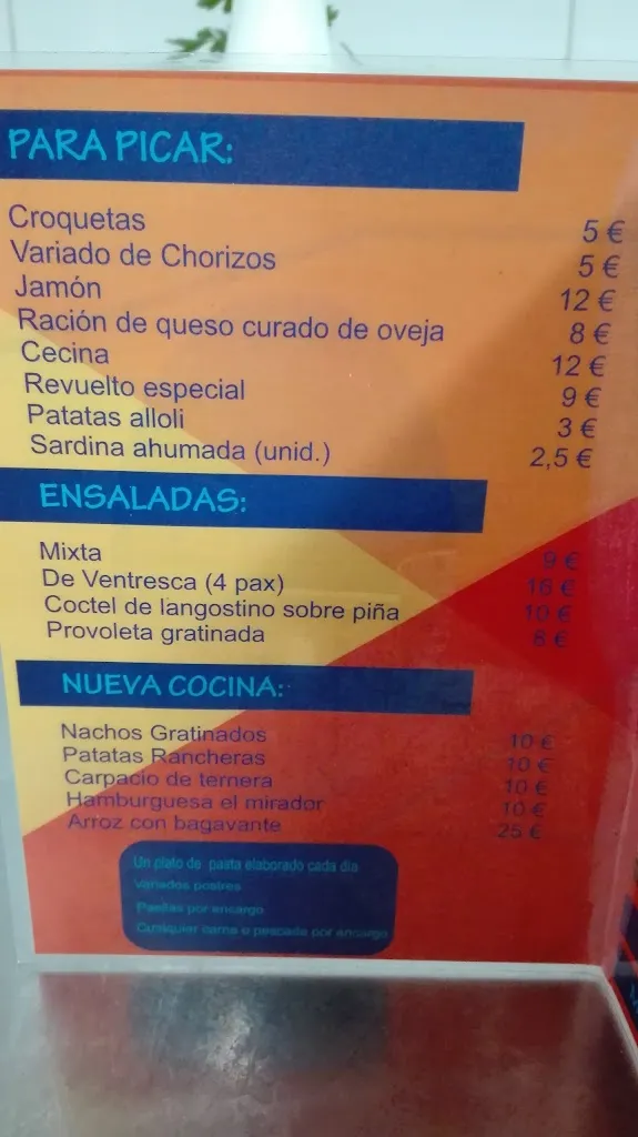 Menu_El Mirador de las Aceñas_Wamba_image_3