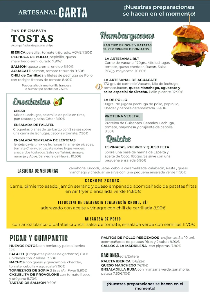 Menu_Cafetería Artesanal Madrid_Vera_immagine_2