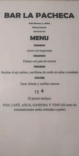 Menu_Bar La Pacheca_Abezames_immagine_4