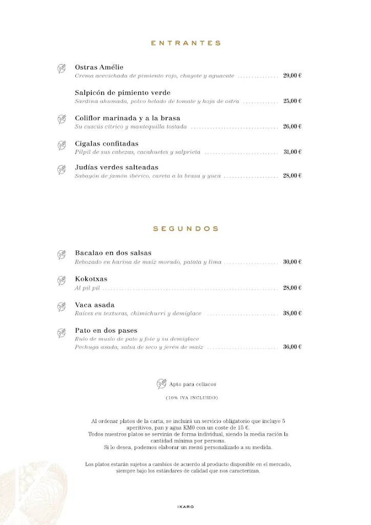 Menu_Restaurante Ikaro Logroño | Ecuador, País Vasco y La Rioja_Rioja_image_2