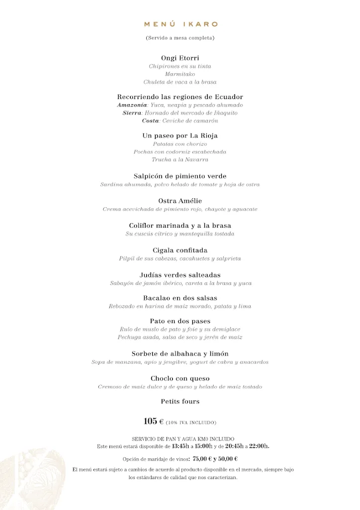 Menu_Restaurante Ikaro Logroño | Ecuador, País Vasco y La Rioja_Rioja_image_4