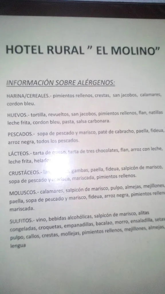Menu_hotel Rural y restaurante el molino_Ayoó de Vidriales_image_1
