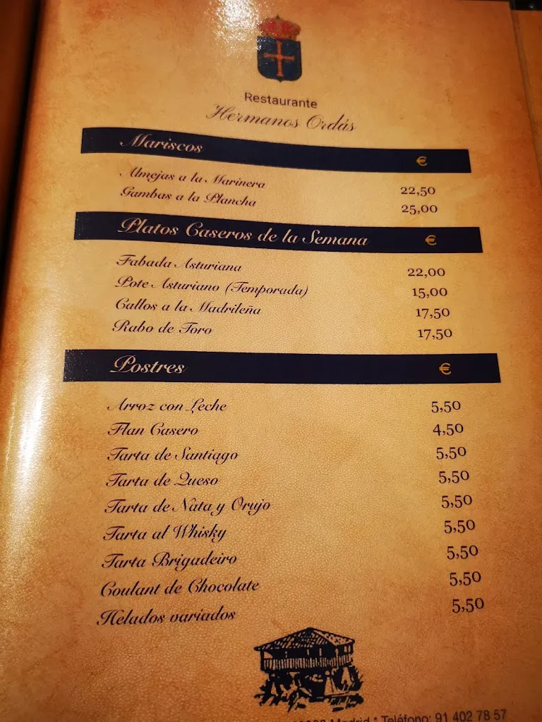 Menu_Hermanos Ordás_Asturianos_immagine_2