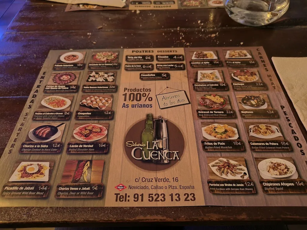Menu_Sidrería La Cuenca_Asturianos_image_1