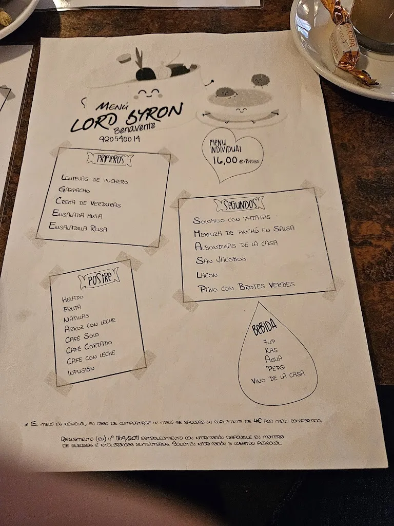 Menu_Restaurante Benavente Lord Byron_Benavente_image_1