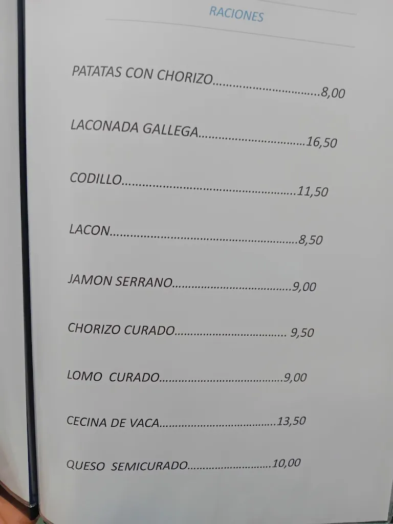 Menu_El Caminero MJ_Benavente_immagine_2