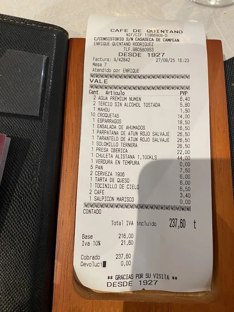 Qusto Dio_Café de Quintano_Casaseca de las Chanas_review