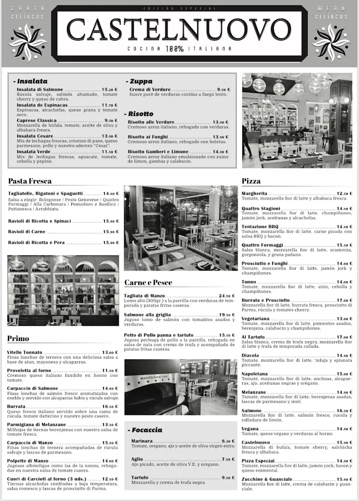 Menu_Restaurante Italiano Castelnuovo_Castronuevo_immagine_2