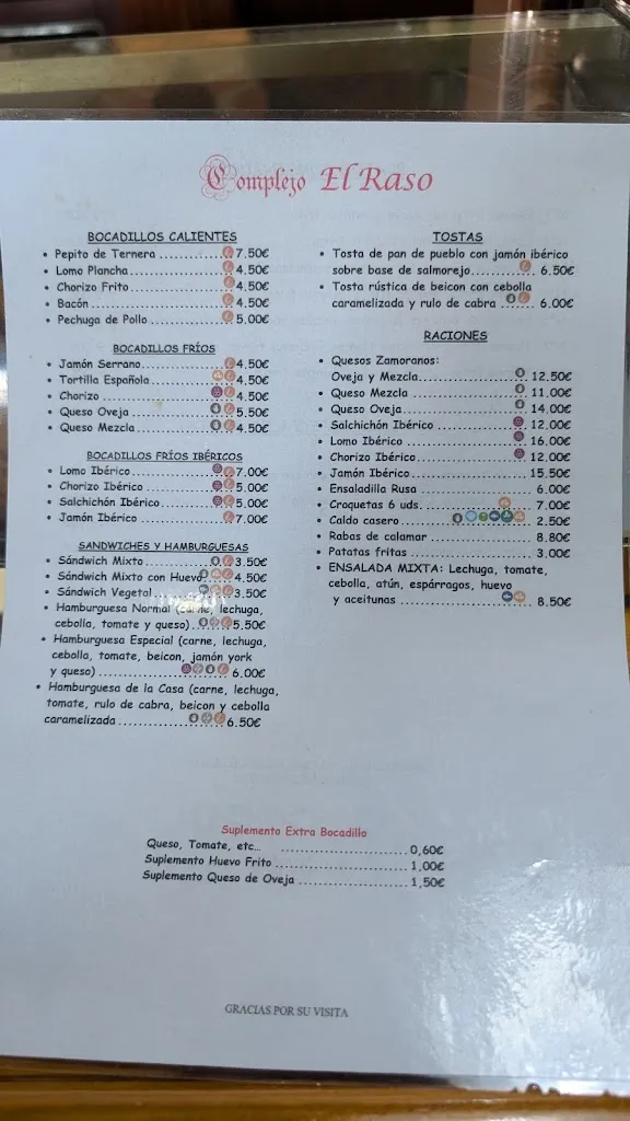 Menu_Restaurante El Raso_Cotanes del Monte_image_1