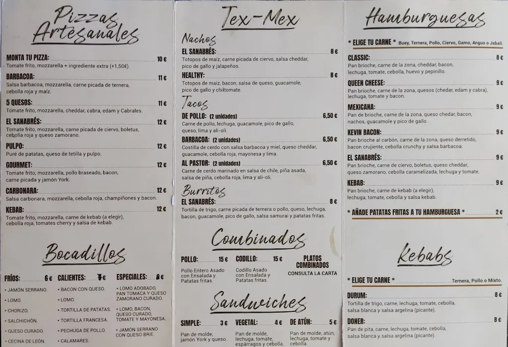 Menu_La Tosta de El Sanabrés_Cobreros_image_1