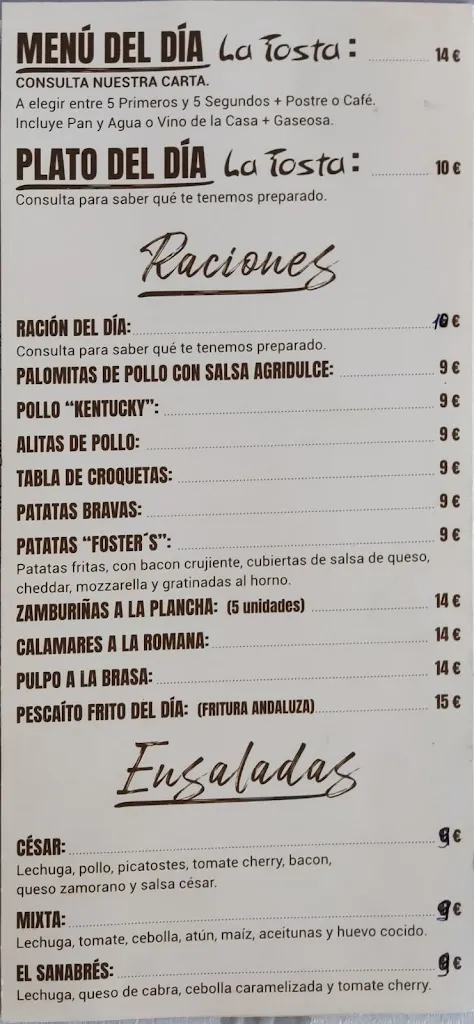 Menu_La Tosta de El Sanabrés_Cobreros_image_3