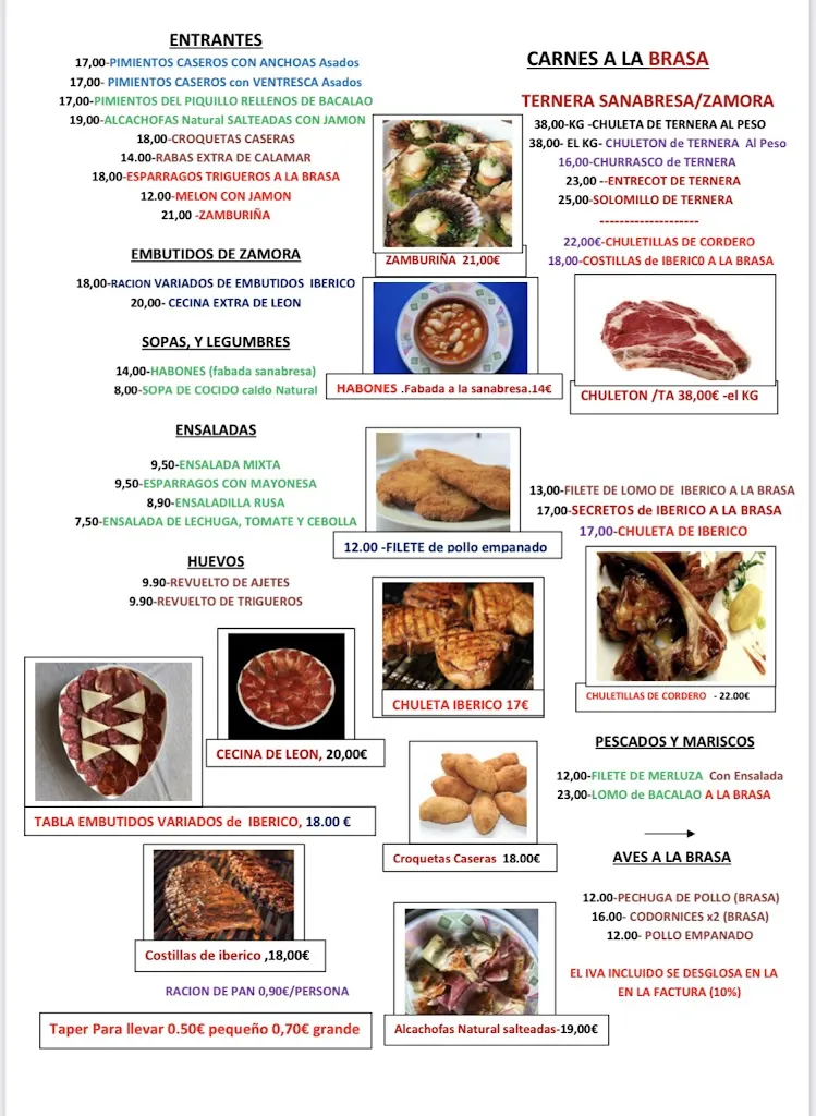 Menu_Restaurante Tierra De Lobos_Cobreros_image_1