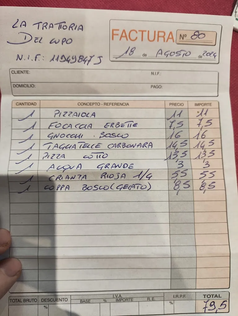 Santiago Agustín_Trattoria del Lupo_Cobreros_review