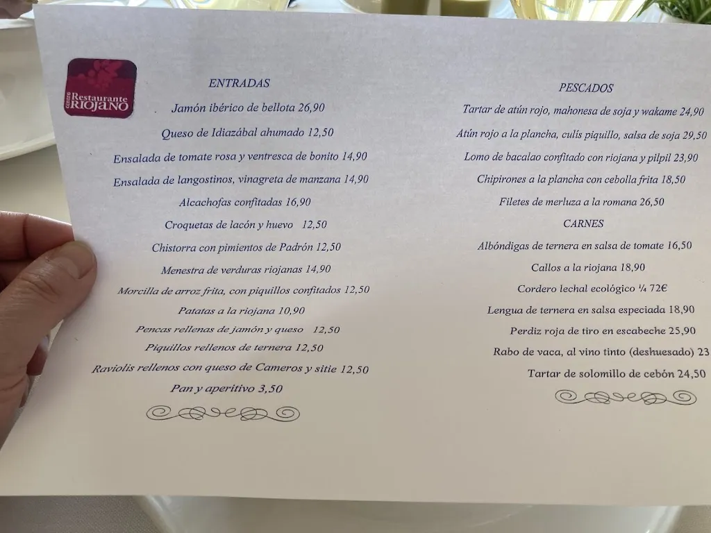 Menu_Restaurant Centro Riojano de Madrid_Rioja_image_2