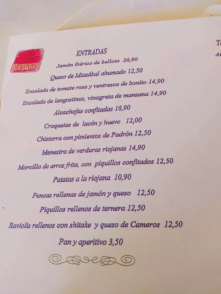 Menu_Restaurant Centro Riojano de Madrid_Rioja_image_4