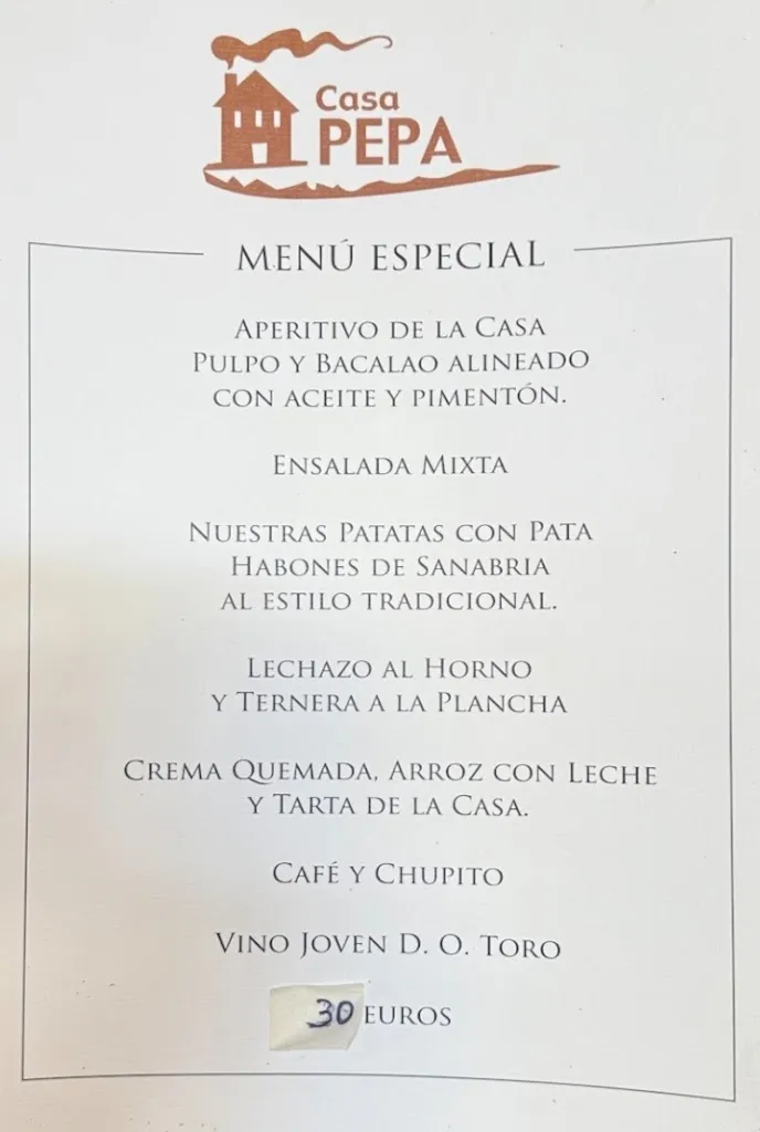 Menu_Casa Pepa_Ferreras de Arriba_image_1