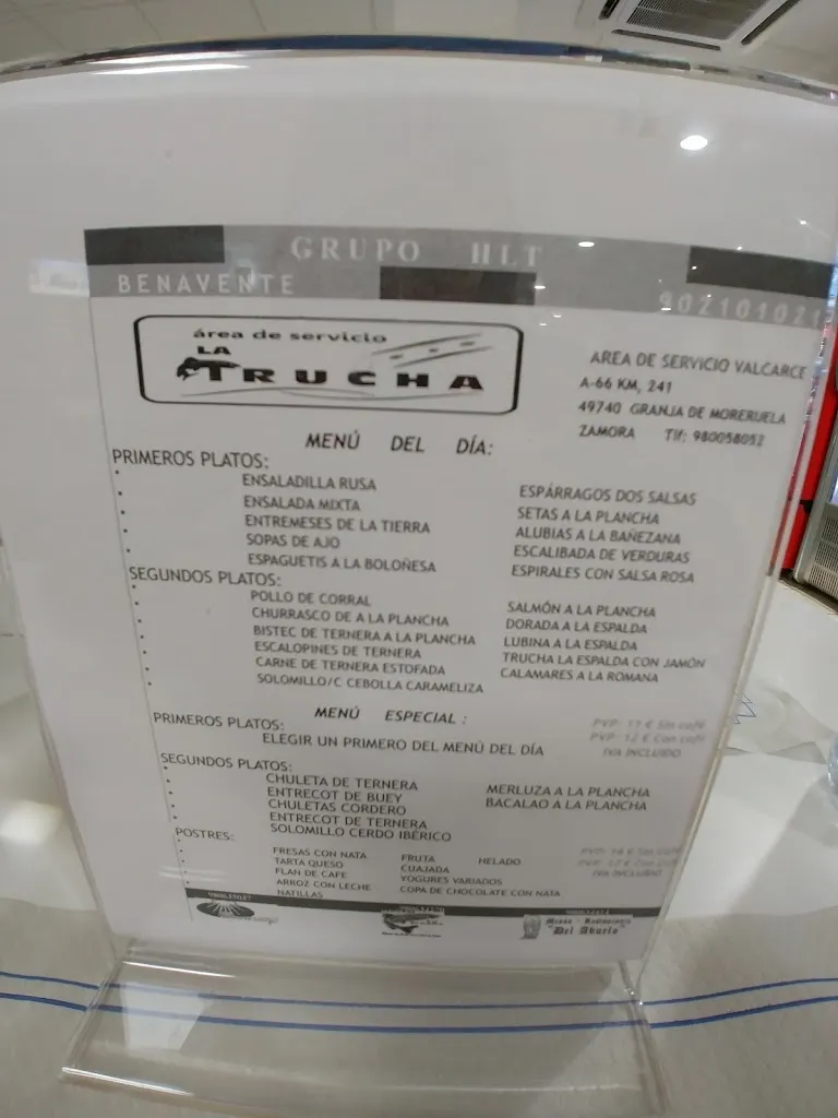 Menu_La Trucha_Granja de Moreruela_image_1