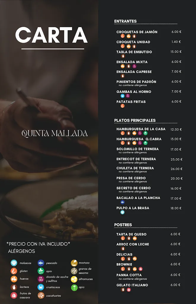 Menu_Centro de Turismo Rural Quinta Mallada_Moral de Sayago_image_1