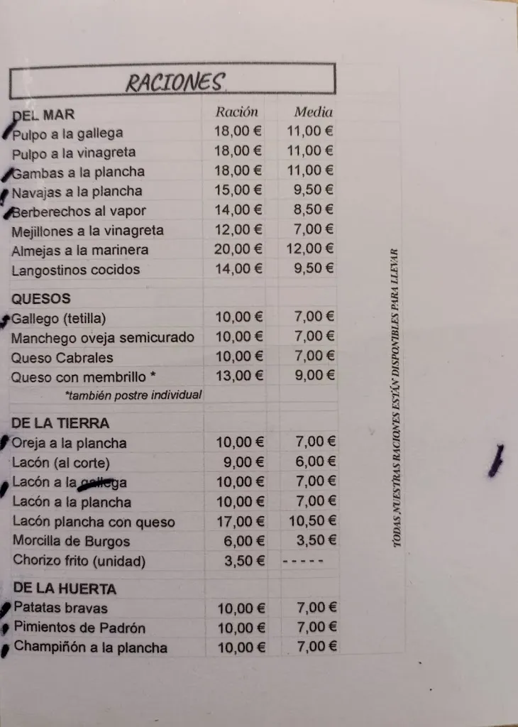 Menu_La Casa del Pulpo - Bar Los Gallegos_Gallegos del Río_image_1