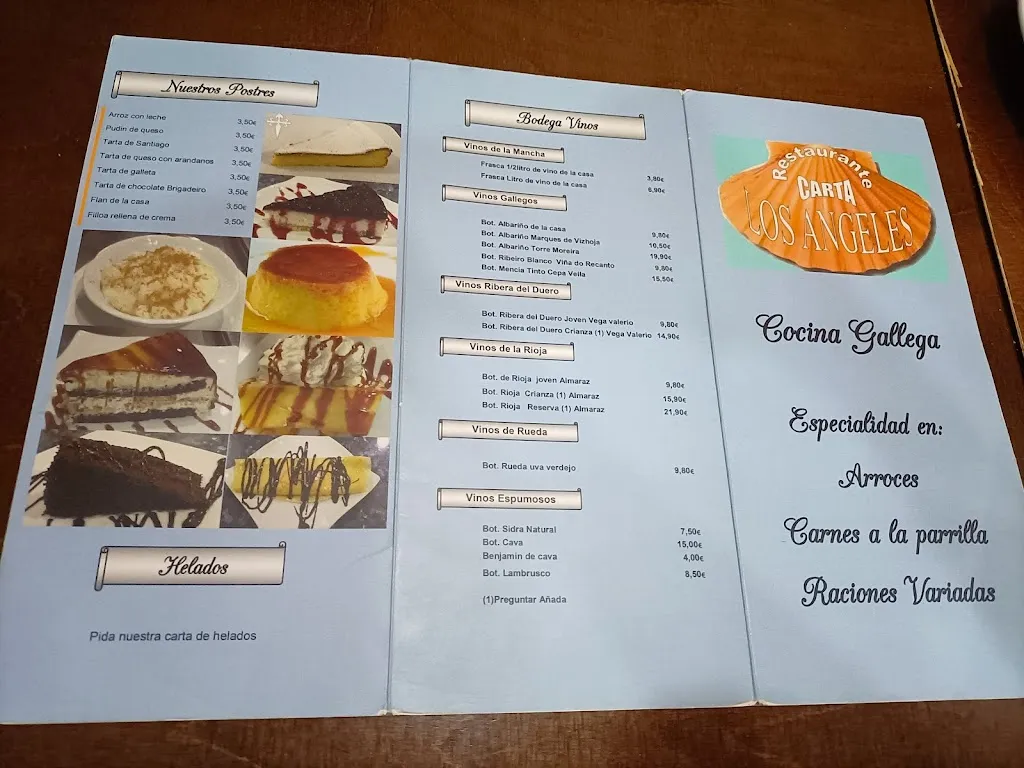Menu_Restaurante Los Ángeles_Gallegos del Río_image_2