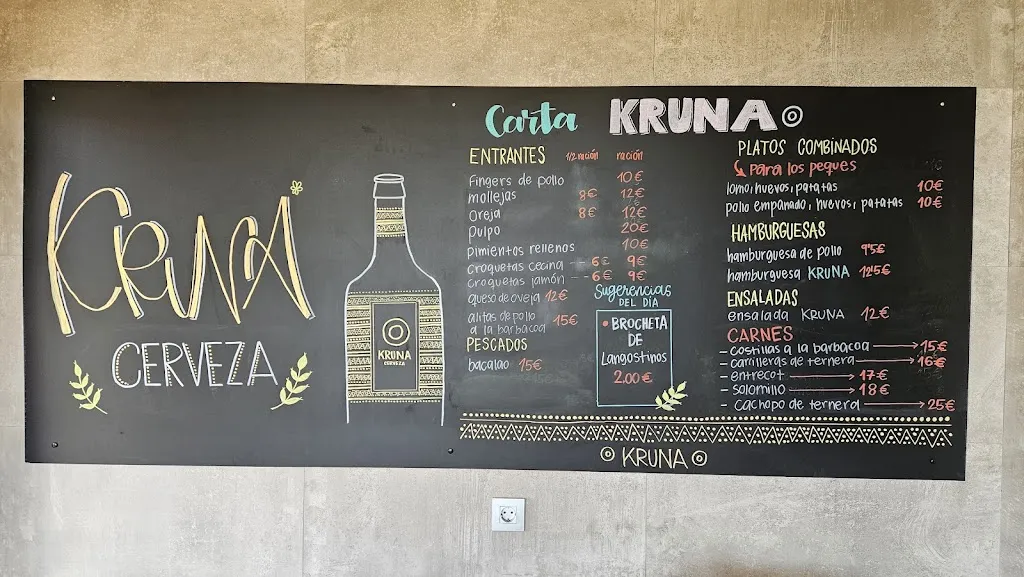 Menu_Cervecería Kruna_Muelas del Pan_image_1