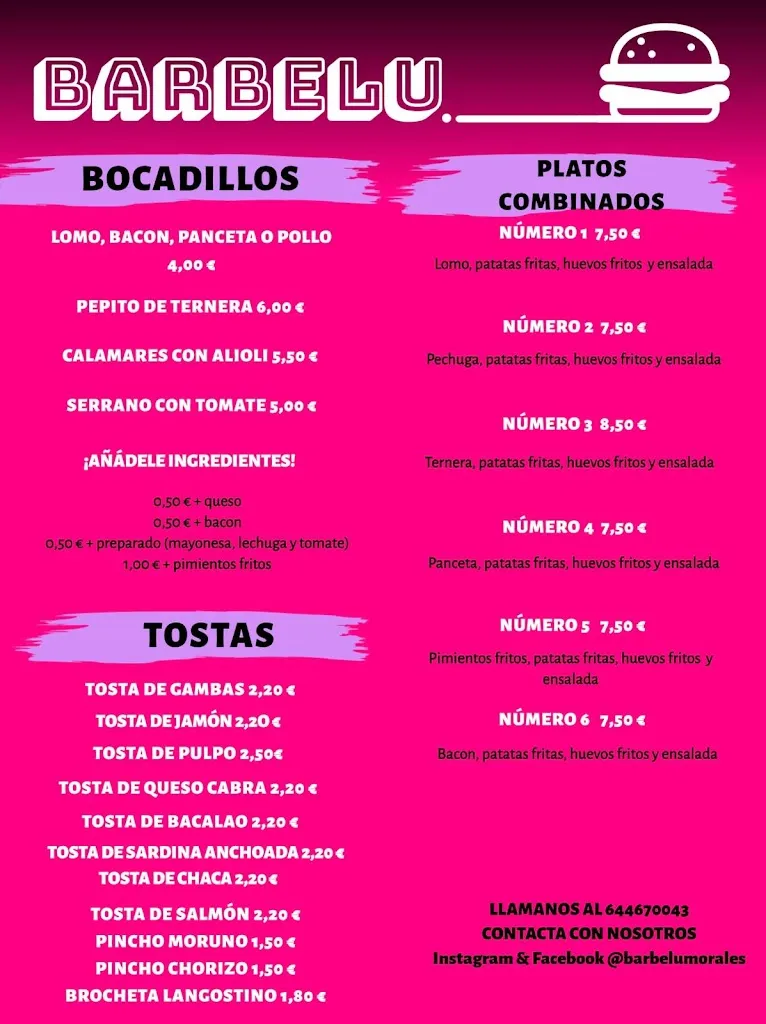 Menu_Cafetería Bar Barbelu_Morales del Vino_image_2