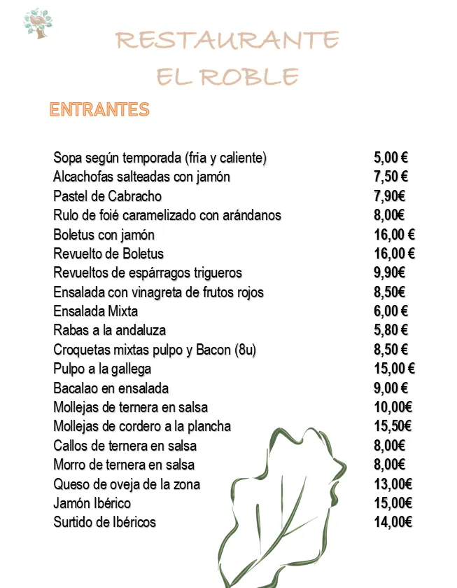 Menu_Restaurante el Roble_Olmillos de Castro_image_1