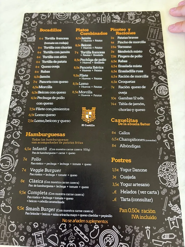 Menu_Bar El Castillo_Olmillos de Castro_immagine_2