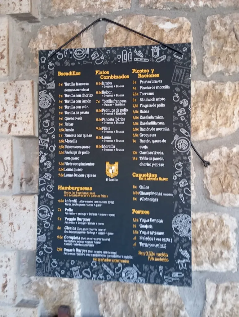 Menu_Bar El Castillo_Olmillos de Castro_immagine_4