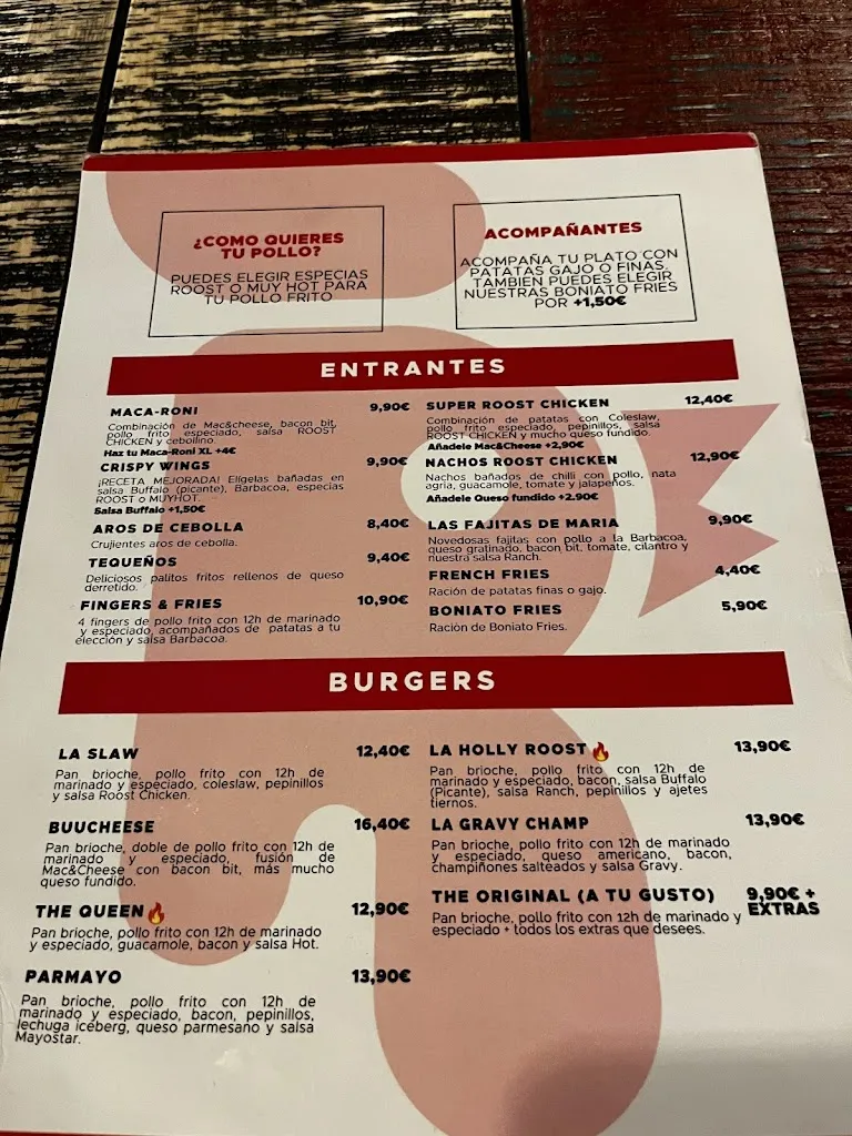 Menu_Roost Chicken Atocha_Prado_image_4